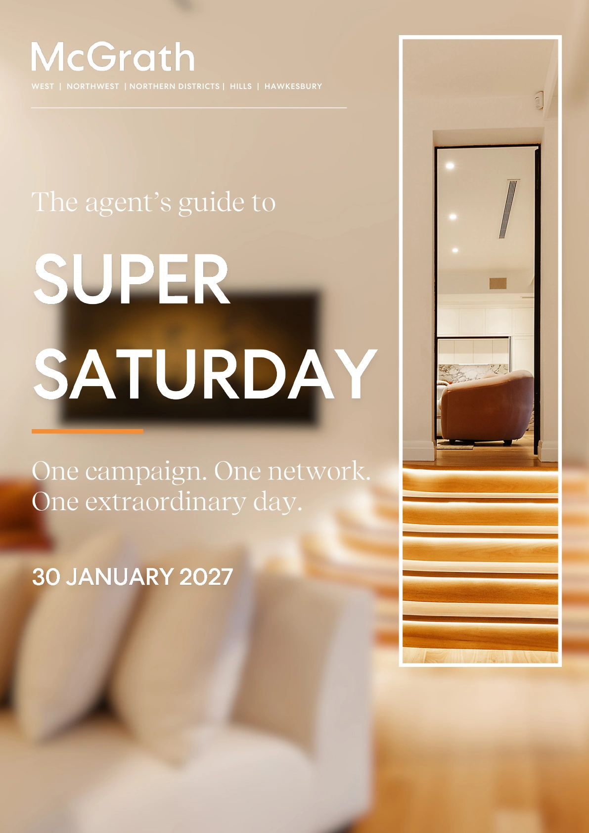 Cover of the Super Saturday 2027 agent brochure